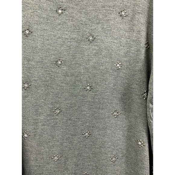 Dressbarn Women's Grey Sparkle Lightweight Top - Picture 5 of 8